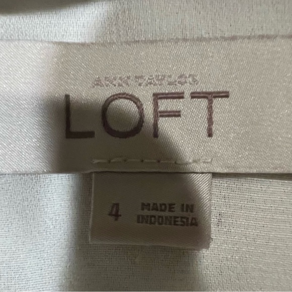 Ann Taylor Loft Black Ivory Color Block Combo Sheath Dress 4 - Picture 6 of 7